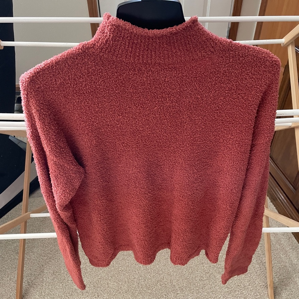 Natural Reflections Rust Women's Turtleneck Sweater
